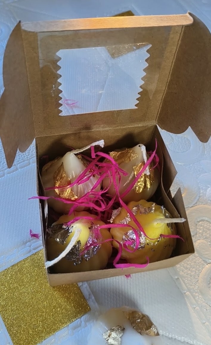 Handmade Fragrant Modak Candles (1Box: 4pcs)