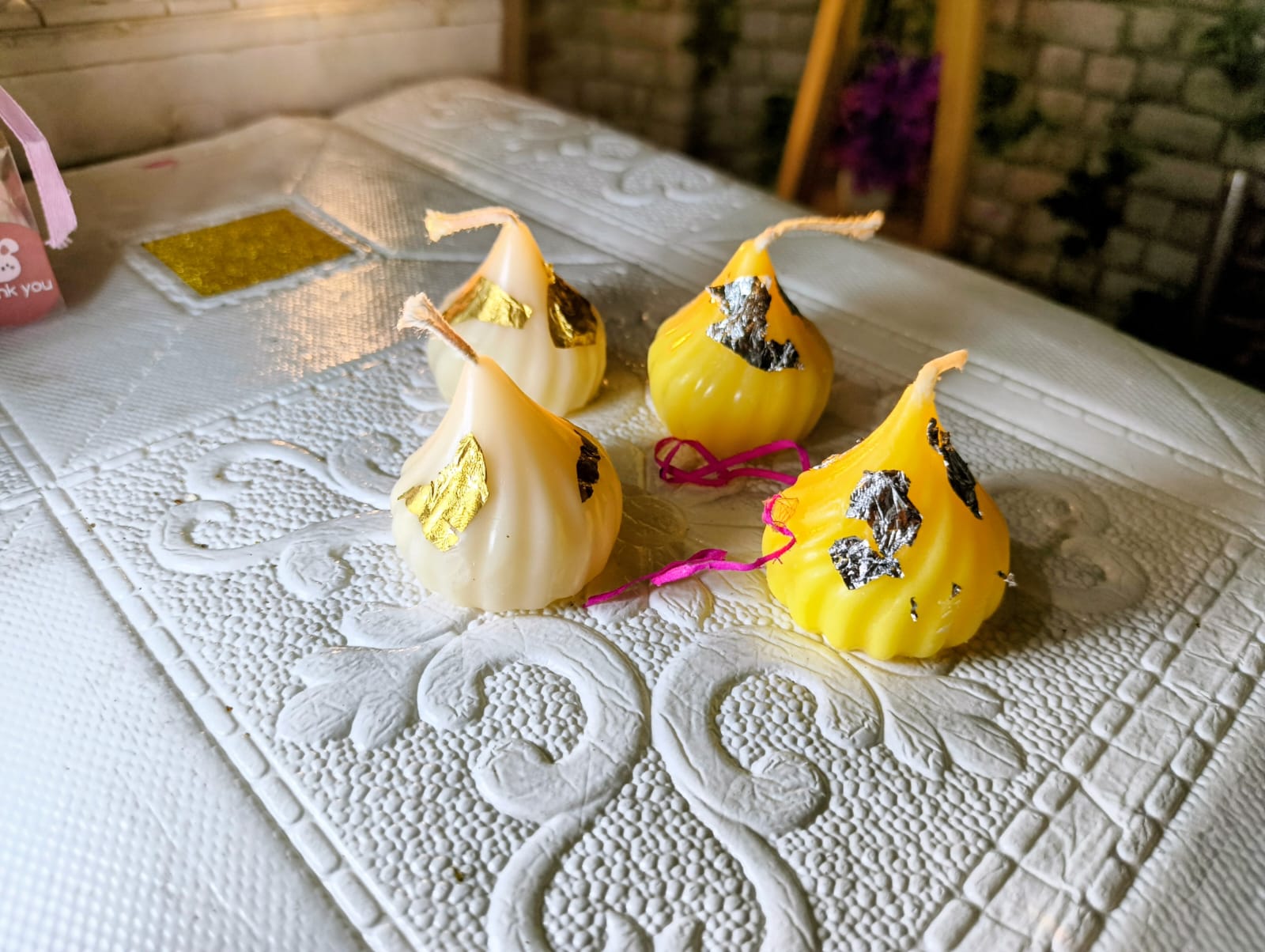 Handmade Fragrant Modak Candles (1Box: 4pcs) thumbnail 2