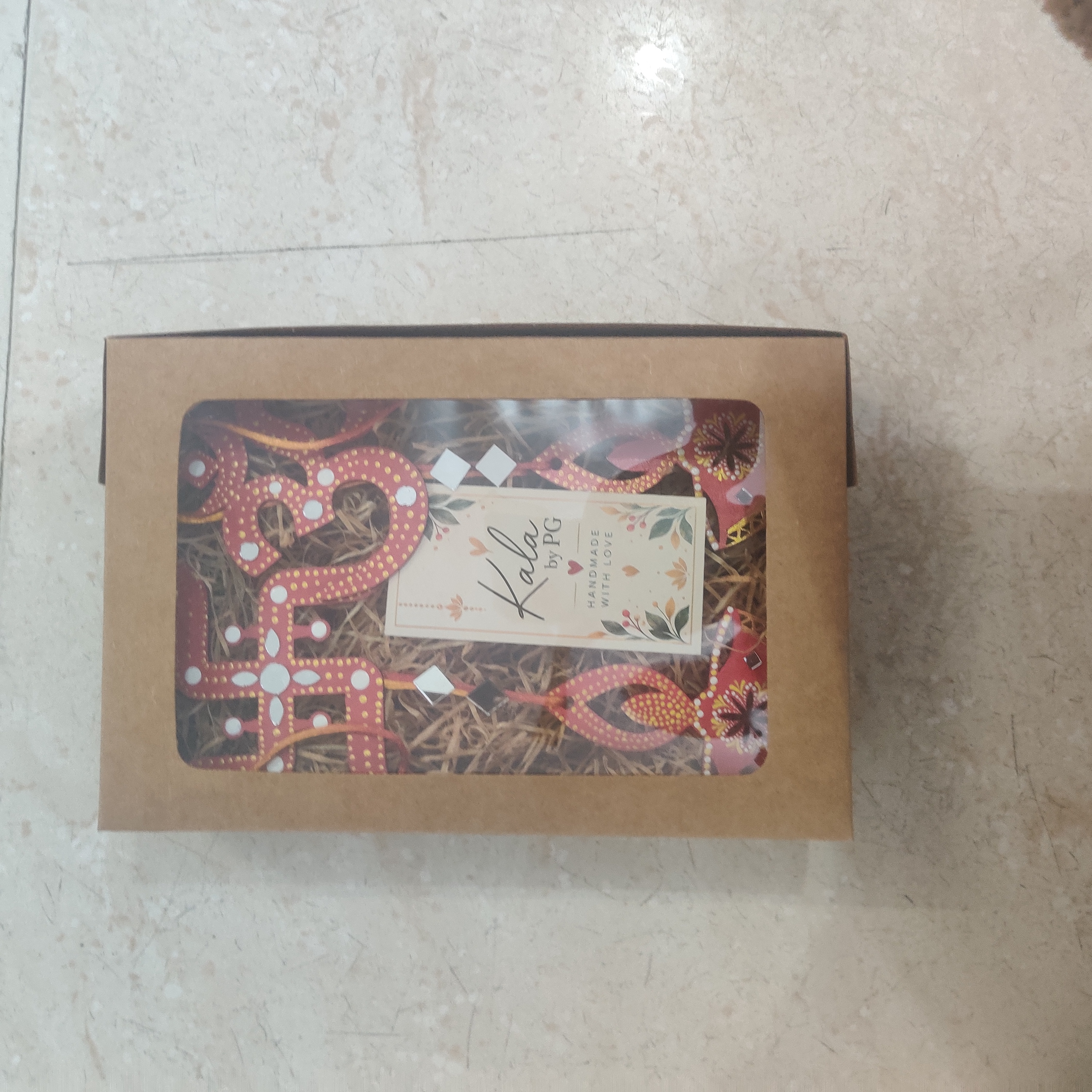 Handcrafted Om & Swastik Diya Wall Hanging Set thumbnail 3