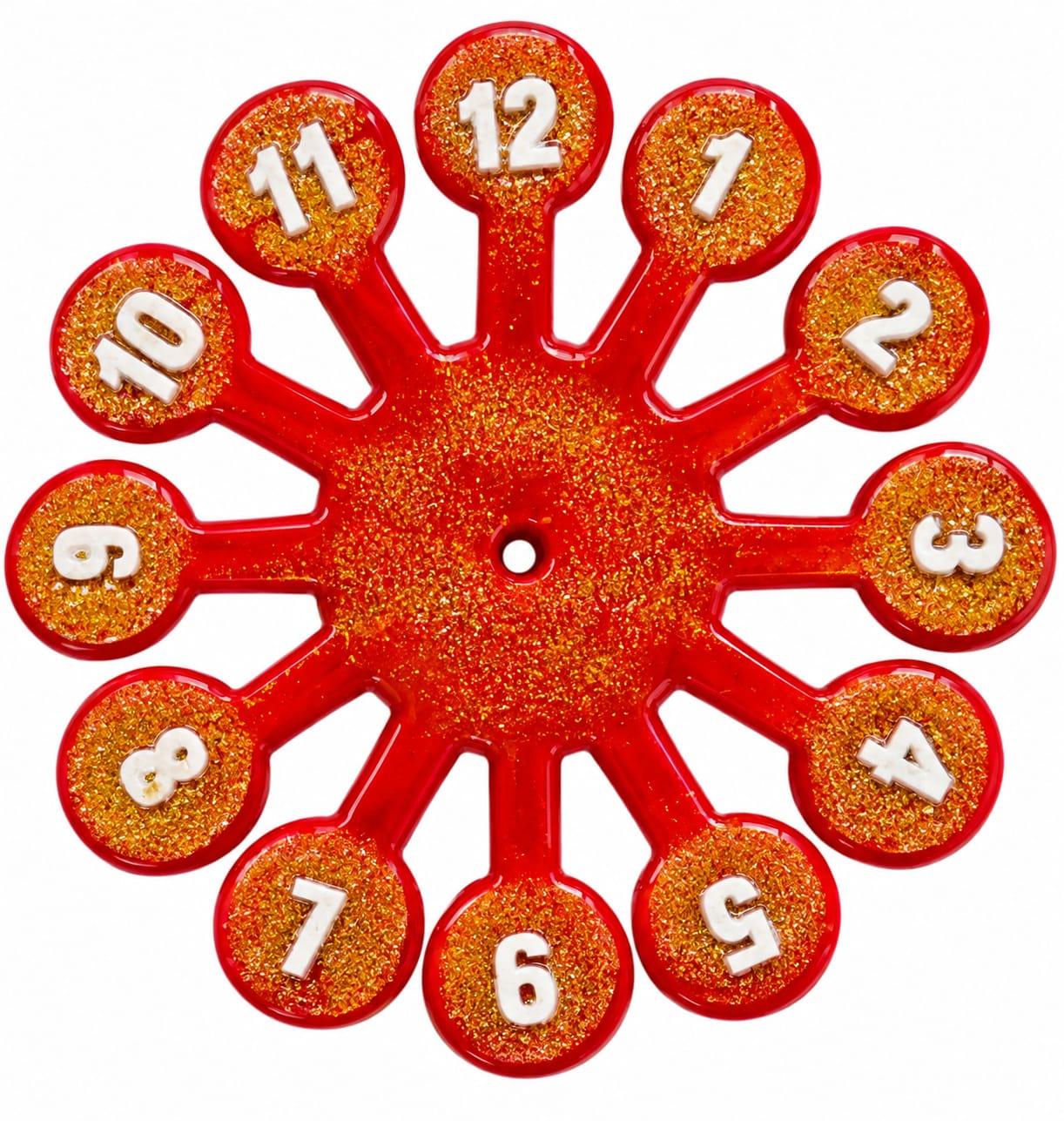 Resin walk clock